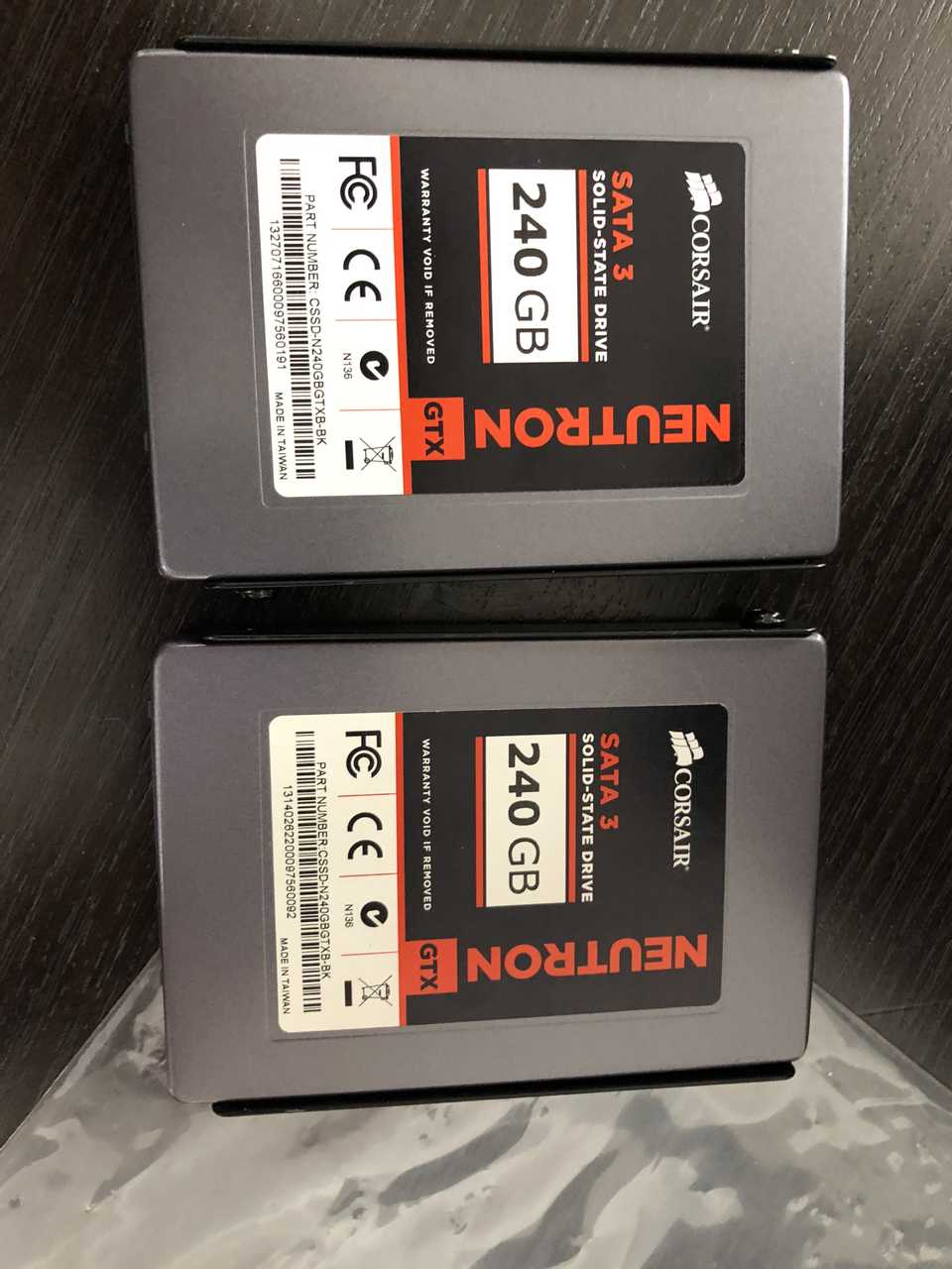 Photo of spare SSDs